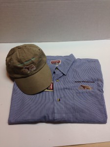 Hamilton Wholesale Meats Logo on shirt and cap