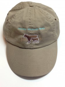 wheat cap with Hamilton Wholesale Meats Logo