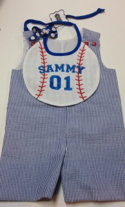 personalized baseball bib