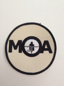 circle patch with MOA targets logo