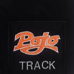 Square applique patch with pojo track