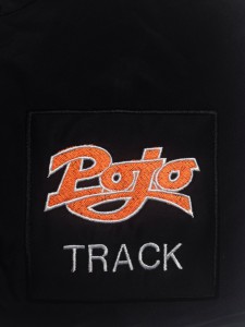 Square applique patch with pojo track